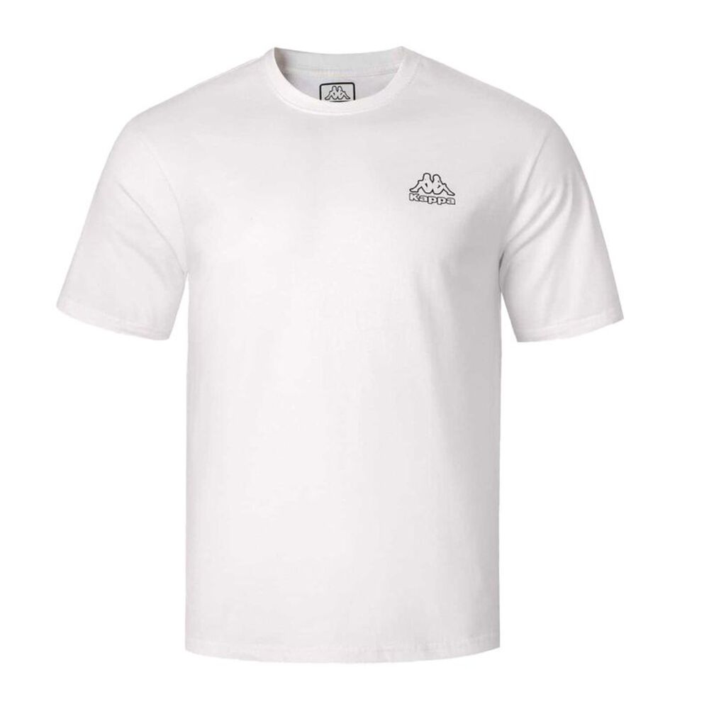 Kappa Mens Cotton T-Shirt / White